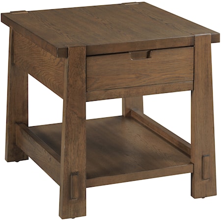 Rectangular Drawer End Table