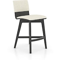 Contemporary Upholstered Swivel Stool