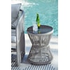 Signature Design by Ashley Coast Island Outdoor Chair with Ottoman and Side Table