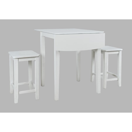 3 Piece Counter Table and Stool Set