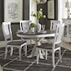 Liberty Furniture Allyson Park 5-Piece Pedestal Table Set