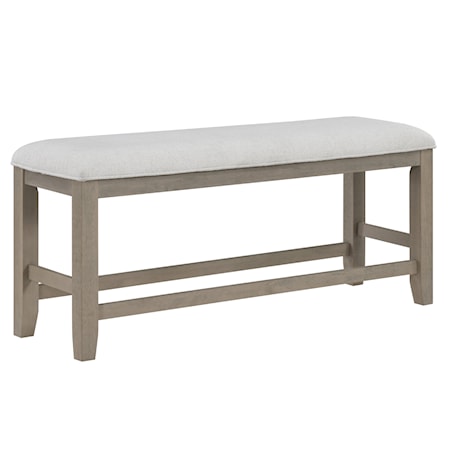 Upholstered Counter-Height Dining Bench