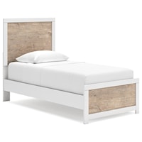 Two-Tone Twin Panel Bed