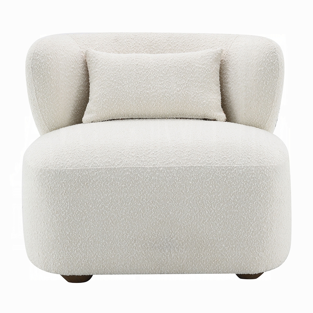 Beige Accent Chair W/Pillow