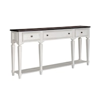 Cottage Console Table with Storage