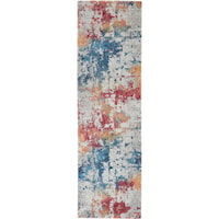 2' x 6' Multicolor Runner Rug