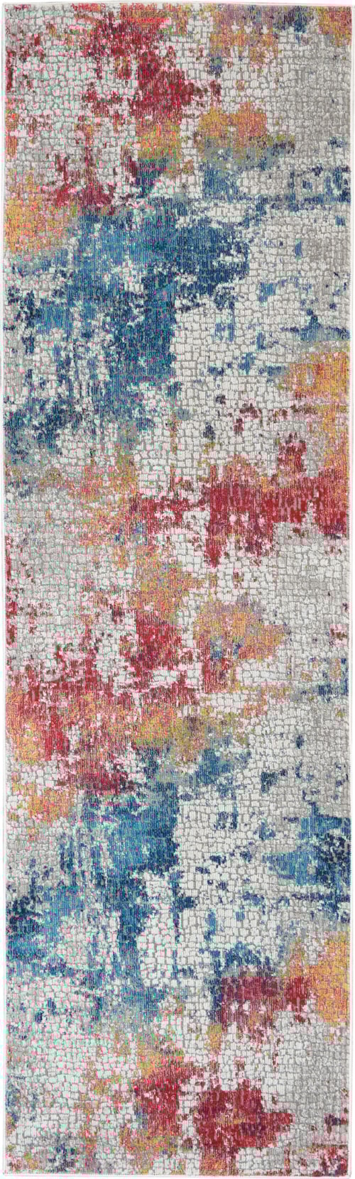 2' x 6' Multicolor Runner Rug