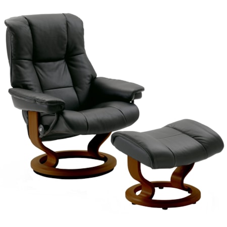 Medium Reclining Chair with Classic Base