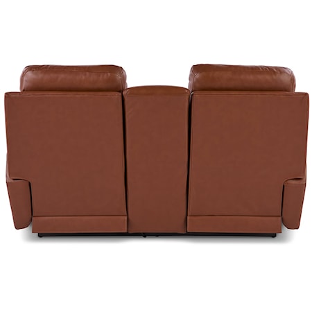 Power Reclining Loveseat w/ Headrest &amp; Conso