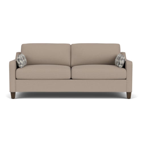 Transitional Sofa with Throw Pillows