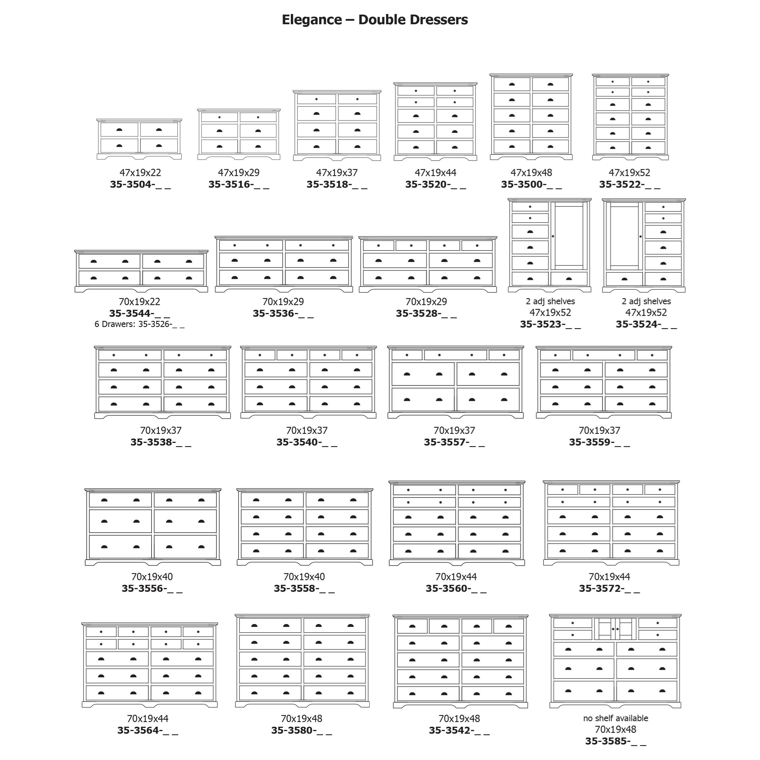 8-Drawer Double Dresser