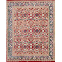 7'10" x 9'10" Red Rectangle Rug
