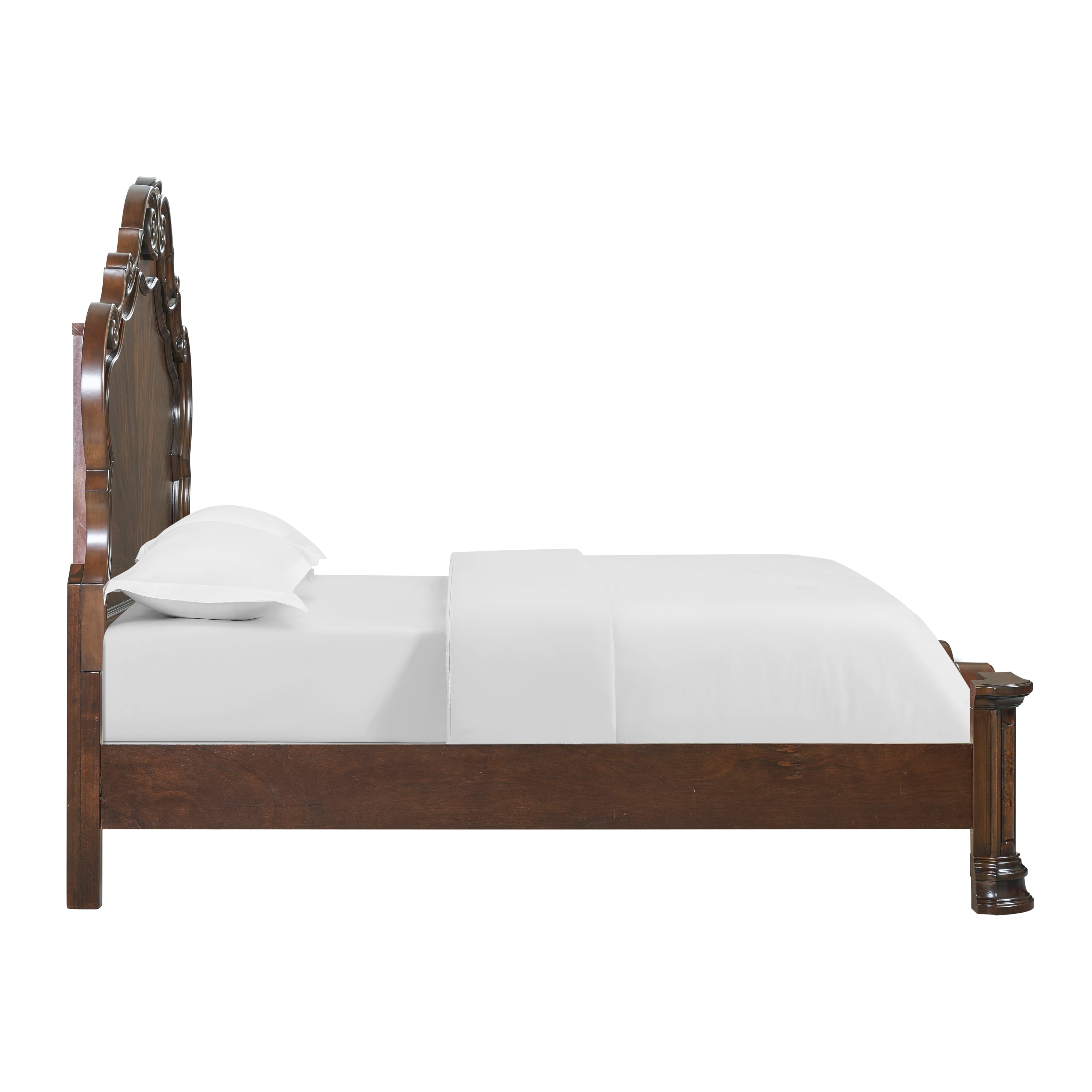 Queen Scroll Detail Bed