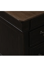 Liberty Furniture Meritage Traditional Executive Desk with Locking File Storage Drawers