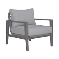 Contemporary Outdoor Stationary Club Chair - Granite