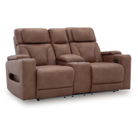 Pwr Rec Loveseat/Con/Adj Hdrst