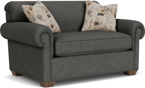 Traditional Rolled Arm Twin Sofa Sleeper