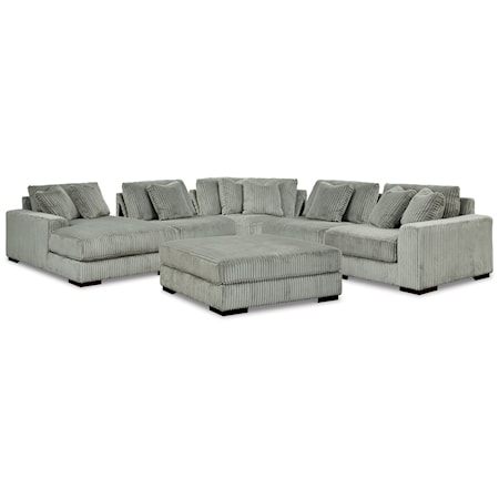 5-Piece Sectional And Ottoman