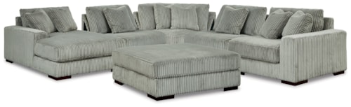 5-Piece Sectional And Ottoman