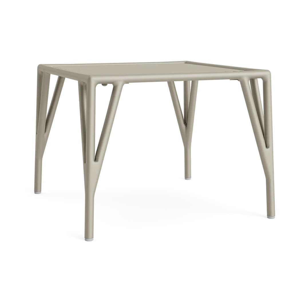 Modern 20" Sq. Aluminum Side Table