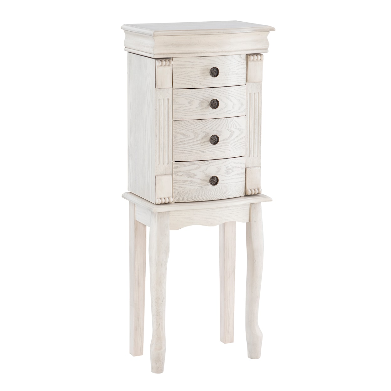 Powell Louis Philippe Jewelry Armoire - Off White