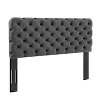 Tufted Full/Queen Performance Velvet Headboard