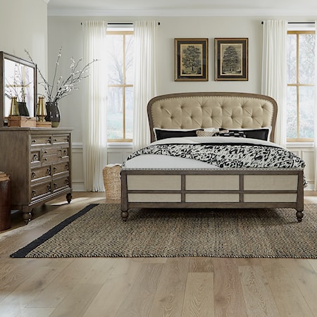 3-Piece Upholstered Queen Bedroom Set