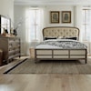 Libby Americana Farmhouse 3-Piece Upholstered Queen Bedroom Set