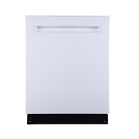 Profile 24" Built-In Top Control Dishwasher with Stainless Steel Tall Tub White - PBP665SGPWW
