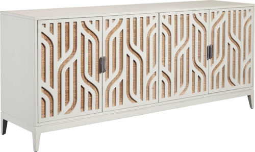 Transitional 4-Door Credenza