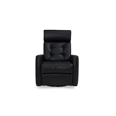 Baltic II Contemporary Power Swivel Gliding Recliner with Power Headrest