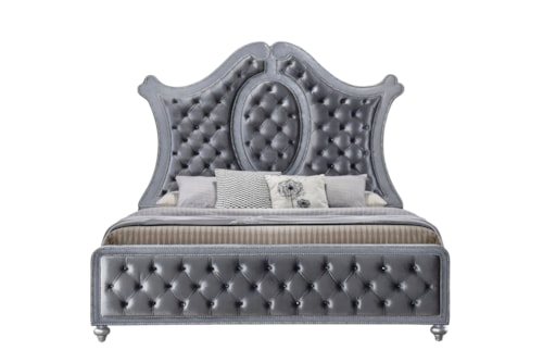 Voltare Traditional Upholstered Queen Bed