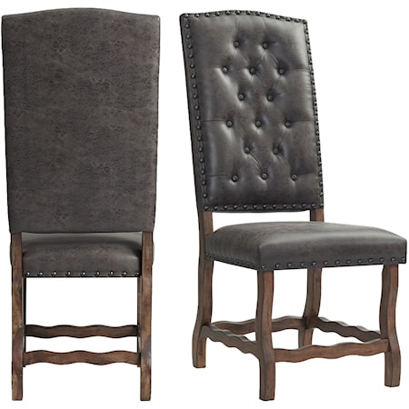Tufted Tall Back Side Chair