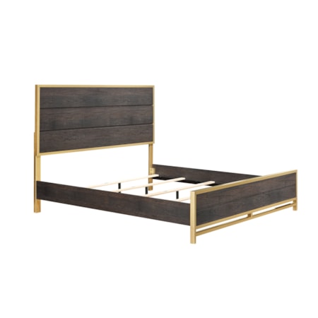 Slat Panel Bed - Queen