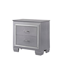 Glam Nightstand with Touch Night Light