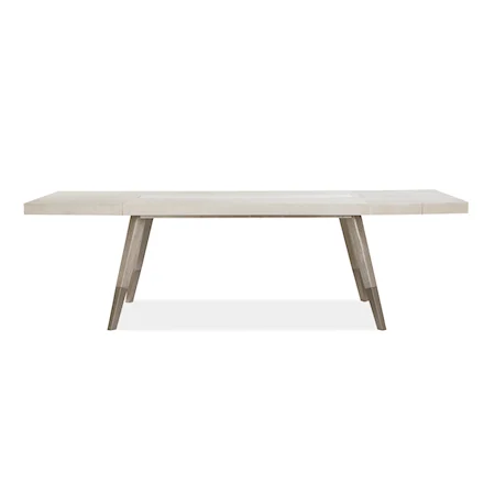 Contemporary Rectangular Dining Table with Removable Leaves