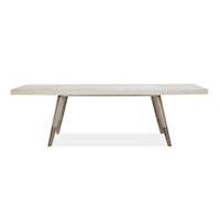 Contemporary Rectangular Dining Table with Removable Leaves