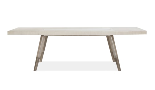 Contemporary Rectangular Dining Table with Removable Leaves