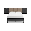 Signature Design by Ashley Charlang Full Panel Platform Bed with 2 Extensions