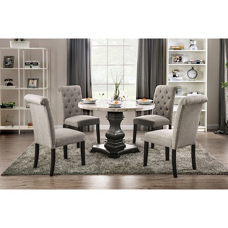 5 Pc. Round Dining Table Set