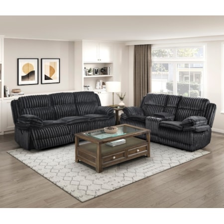 2-Piece Manual Reclining Living Room Set