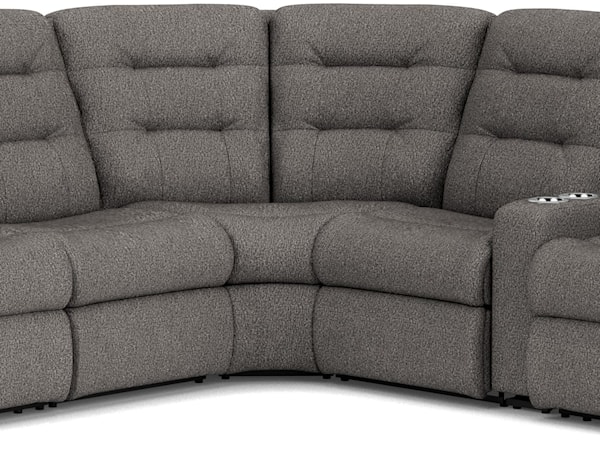 6-Pc Pwr Headrest & Lumbar Rec Sectional