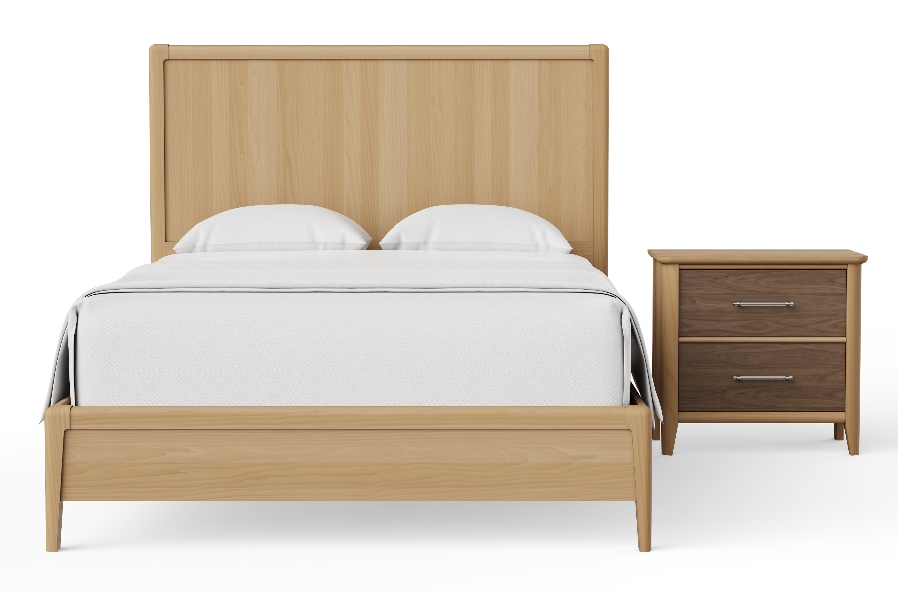 Vaughan-Bassett Nordhaven 2-Drawer Nightstand
