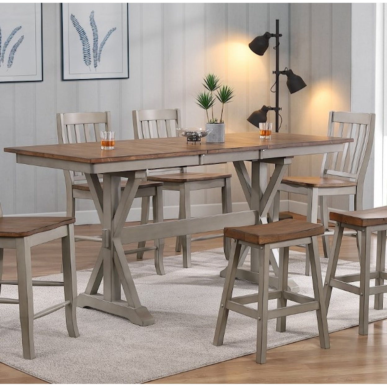 Winners Only Barnwell Counter-Height Dining Table with Leaf