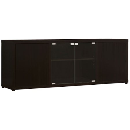 Ames TV Console w/ Magnetic-push Doors