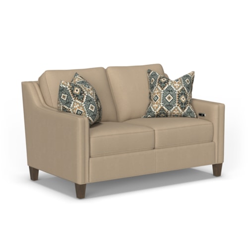 Transitional Power Inclining Loveseat