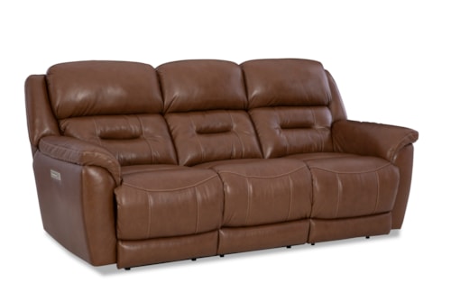Transitional Triple Power Sofa W/Zero Gravity