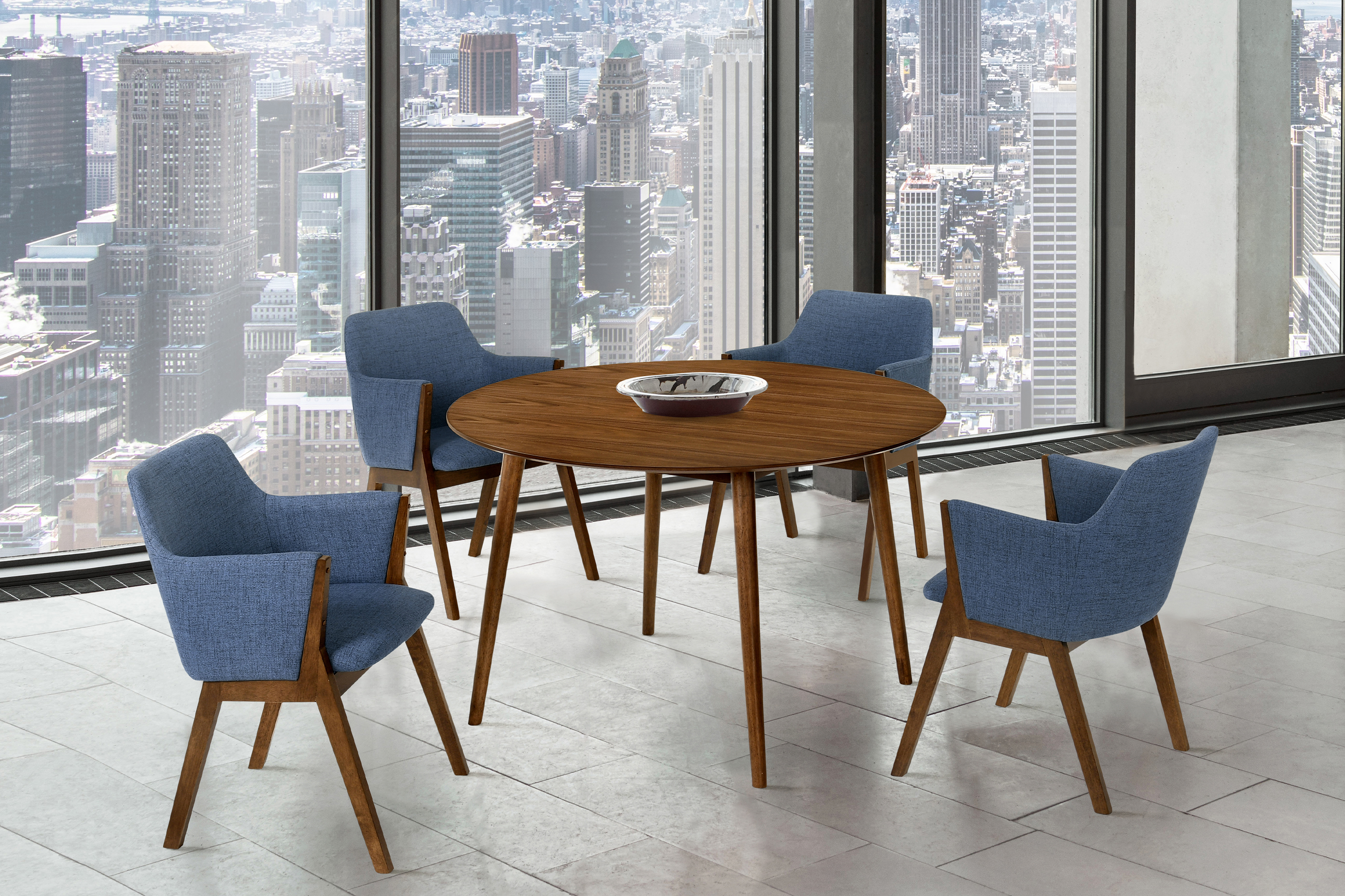 Armen Living Arcadia/Renzo 5-Piece Dining Set
