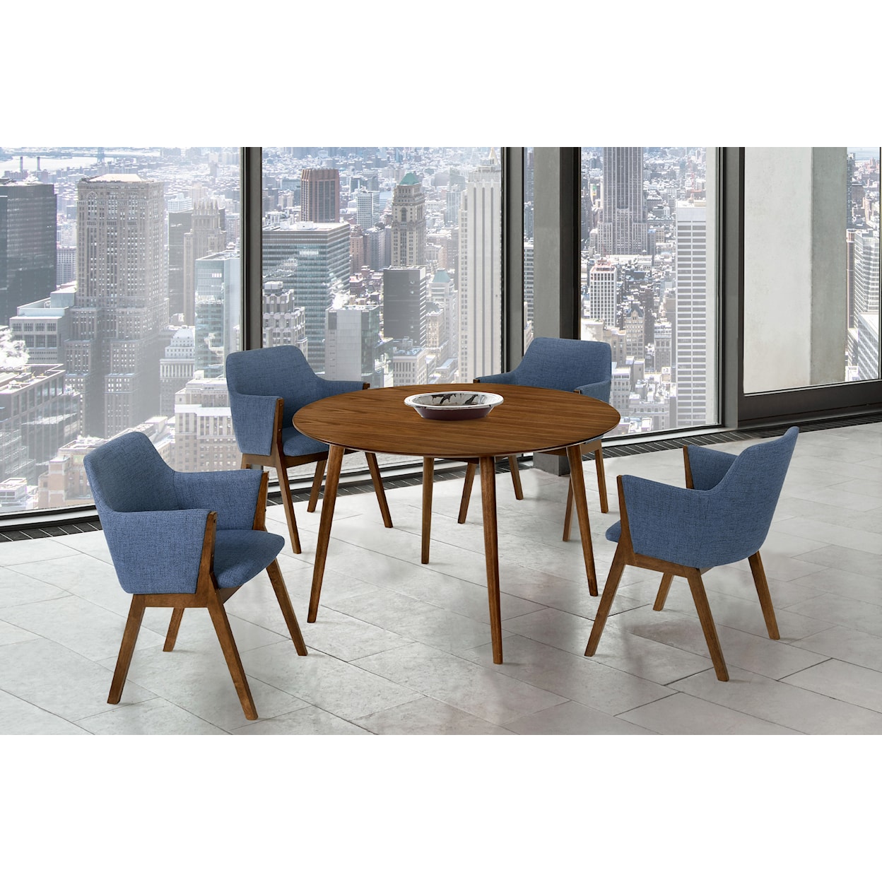 Armen Living Arcadia/Renzo 5-Piece Dining Set