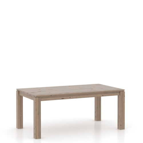 Industrial Customizable Rectangular Dining Table with Rustic Finish